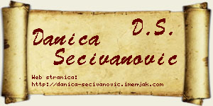 Danica Sečivanović vizit kartica